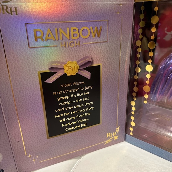 NWT RAINBOW HIGH VIOLET COSTUME BALL - Picture 6 of 8